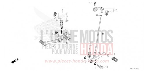 PEDALE CB650RAN de 2022